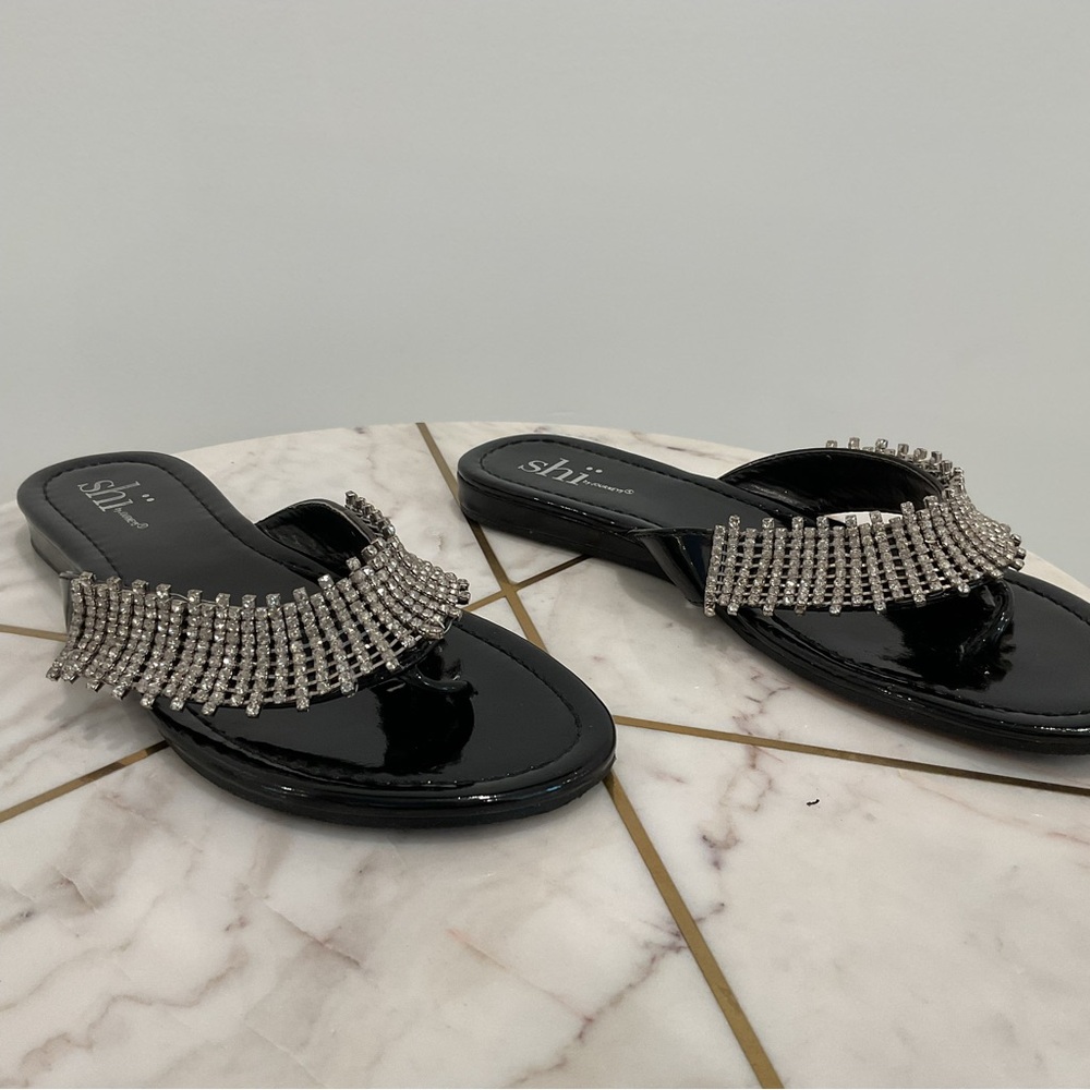 🔴SHI BY JOURNEYS RHINESTONE SANDALS🔴 - Picture 7 of 13